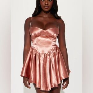 Sweet Melody Satin Mini Dress NEW 🏷️